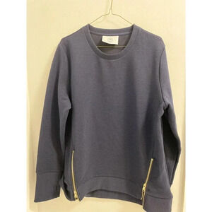 ADDISON BAY - THE EVERYDAY CREWNECK PULLOVER - WOMENS - NAVY- SIZE XL